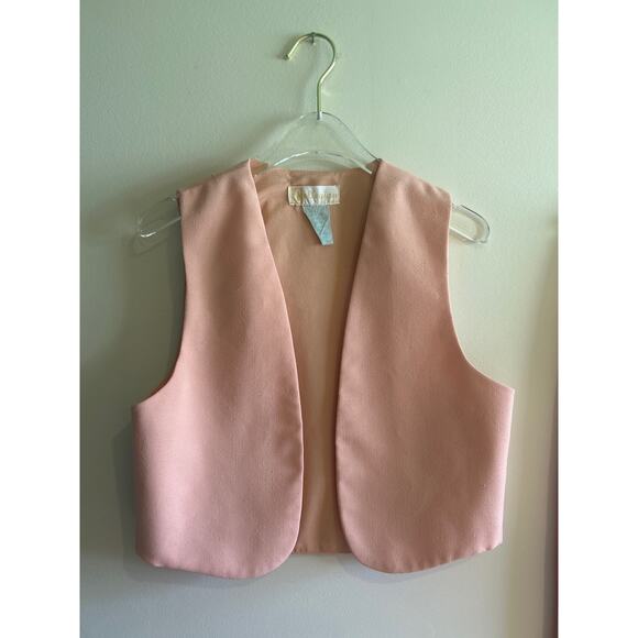 Vintage peach two-piece polyester pants suit size 7/8
70s disco era - Picture 2 of 6